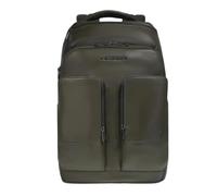 Personalizable Laptop Backpack 15.6"- male- Piquadro- Backpacks- Green- ONE SIZE- Bags ONE SIZE