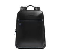 Personalizable laptop backpack for iPad® with AirPods® pocket- Rfid and shock-absorbing protection - male - Piquadro - Backpacks - Black - ONE SIZE - Bags ONE SIZE