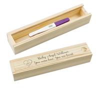 Personalization Pregnancy Test Keepsake Box Custom Engraved Name for Baby Announcement Pregnancy Test reveal box Surprise Gifts for Husbands, Parents (Customized)