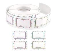 Personalize Name Label with Color Borders Chalkboard Labels Stick On for Easy Item Marking in Office Or Home PVC Name Stickers