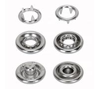 Personalize Pro 9.5mm Metal Snap Fasteners - Rust-Proof Prong Ring Buttons for Sewing, Crafts, and Tailoring - 100 Durable Snap Sets for Fabric, Clothing, Bags, and DIY Projects