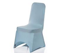 Personalize Pro Baby Blue Spandex Chair Covers - Stretch Fabric, Removable & Washable Slipcovers for Weddings, Banquets, Ceremonies, Hotel Dining, Party Décor (Pack of 20)