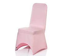Personalize Pro Baby Pink Spandex Chair Covers - Stretch Fabric, Removable & Washable Slipcovers for Weddings, Banquets, Ceremonies, Hotel Dining, Party Décor (Pack of 40)
