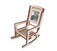 Personalized 1-10 Memorial Rocking Chair with Photo Name Save A Chair Holiday Decor Loss of a Loved One In Heaven Remembrance Chair Loss of Mother Dad Grandpa Frandma Sympathy Gift for Family Friends