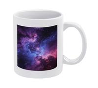 Personalized 12Oz Cosmic Nebula Coffee Mug with Handle Custom Mugs for Men Women Microwave & Dishwasher Safe Ceramic Cup for Tea Milk Latte Cocoa Hot Or Cold Drinks