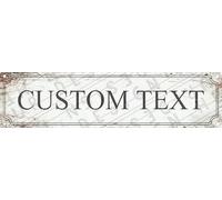 Personalized 16x4 Metal Sign Custom Image Text Music Room Studio Wall Decor