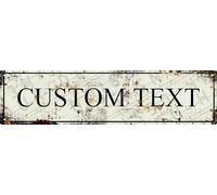 Personalized 16x4 Metal Sign Custom Text for Music Studio Wall Decor