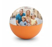 Personalized 2.7" Crystal Ball Video Player with LED Light, WiFi App Upload, USB Rechargeable Memory Sphere - Custom Photo & Video Display Orb for Couples, Pets, Home Decor(Orange)