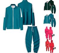 Personalized 2 Piece Sweatshirt,Game 3 Costume Tracksuit,Full Zip Sports Jogging Casual Sweat Jacket Outfits, The Gamer Green Tracksuit (UK, Alpha, One Size, Regular, Regular, Sky Blue)