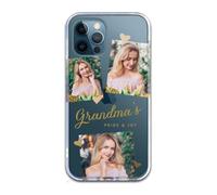 Personalized 3 Photos & Short Text Soft TPU Cover for iPhone 16 16 Pro Max 15 15 Pro 14 14 Plus 13 12 11 X XS XR 8 7 6 SE - Birthday Gift for Loved Ones