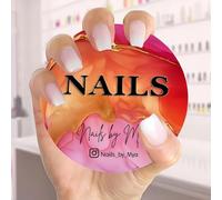 Personalized 3D Nail Photo Props, Custom Colorful Acrylic Nailfie Disk with Social Media and Commercial Promotion, Gift for Nail Artist(Color 7)
