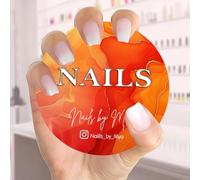 Personalized 3D Nail Photo Props, Custom Colorful Acrylic Nailfie Disk with Social Media and Commercial Promotion, Gift for Nail Artist(Color 4)