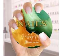 Personalized 3D Nail Photo Props, Custom Colorful Acrylic Nailfie Disk with Social Media and Commercial Promotion, Gift for Nail Artist(Color 11)