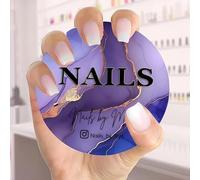 Personalized 3D Nail Photo Props, Custom Colorful Acrylic Nailfie Disk with Social Media and Commercial Promotion, Gift for Nail Artist(Color 8)