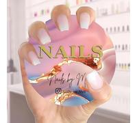 Personalized 3D Nail Photo Props, Custom Colorful Acrylic Nailfie Disk with Social Media and Commercial Promotion, Gift for Nail Artist(Color 3)