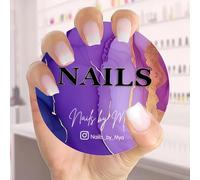 Personalized 3D Nail Photo Props, Custom Colorful Acrylic Nailfie Disk with Social Media and Commercial Promotion, Gift for Nail Artist(Color 10)