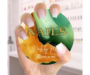 Personalized 3D Nail Photo Props, Custom Colorful Acrylic Nailfie Disk with Social Media and Commercial Promotion, Gift for Nail Artist(Color 11)