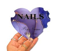 Personalized 3D Nailfie Disk, Custom Texts Nail Photo Prop, Acrylic Nailfie Disc for Salon Nail Display Stand and Social Media(Color 9)