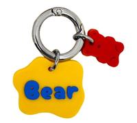 Personalized 3D Printed Custom Shape Pet ID Tag, Engraved Text Pet Identification Keychain, Durable Waterproof Charm for Dogs & Cats (A, S)