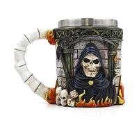 Personalized 500ml 3D Skull Grim Reaper Double Layer Beer Mug Drinking/Coffee/Beverage/Juice Cup