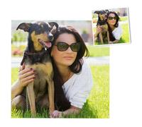 Personalized 5D Diamond Painting Kit - Custom DIY Full Drill from Photo, Round Diamonds for Adults, Perfect for Wall Decor(11.8x11.8inch/30x30cm)