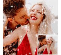 Personalized 5D DIY Diamond Painting Full Drill for Adults, Create Your Own Diamond Painting Kits, Custom Diamond Art for Home Decor, Customized Gift with Your Own Photo, Square Diamond, 60x60cm