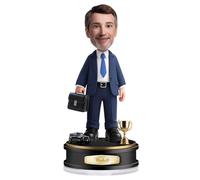Personalized Acrylic Desktop Standee,Custom 2d Standing Figure with Photo, Funny and Unique Gift for Graduation, Birthday, Holidays, Or Office Desk Decor (Middle-aged men)