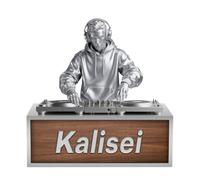 Personalized Acrylic DJ Player Desktop Ornament Sign Plaque Custom DJ Name Flat Printing Disc Player Desk Ornament Sign Music Studio Decor Gifts for Music Lovers Birthday Xmas Decoration,S1