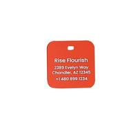 Personalized Acrylic Luggage Tags for Suitcases & Backpacks - 1/4" Thick Engraved Travel Tags Cruise Prevent Loss Travel Suitcases Essentials with Steel Straps, Durable Name Identifier Labels