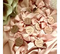 Personalized Acrylic Mirror Tags Baptism,Custom Acrylic Name Tags with Hole for Gift Wrap Tags,Personalized Tags for Favors,Baby Shower (100pcs)