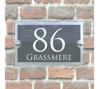 Personalized Acrylic Modern House Number Sign for Outside,personalized Street Signs,custom House Number Sign,house Warming Gifts New Home Wall Pictures and Plaques (21x15cm)