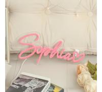 Personalized Acrylic Neon Sign, Personalized 1-10 Letters Decorative Neon Light Sign Bar Accessories, Wall Decoration, Suitable for Wedding Game Room Party