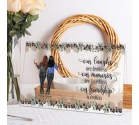 Personalized Acrylic Plaque Gift for Besties, Best Friendship Gift, Gift Idea of Christmas Birthday, Gift for Her, Home Decoration