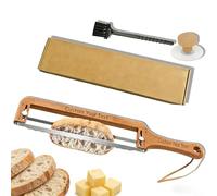 Personalized Adjustable Bread Knife With Name, Custom Bread Slicer for Homemade Bread, Bread Knife, Manual Bow Sponge Cake Slicer with Thickness Guide & Serrated Stainless Steel Blade, Gift for Baker