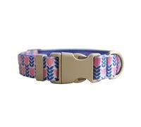 Personalized Adjustable Custom Engraved Dog Collar ， Customized ID Nameplate Puppy Collars ，for Small Large Dogs large dog collar(Pattern 18,S for neck 31-41cm)
