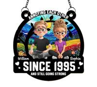 Personalized Annoying Each Other Since Suncatcher, Funny, Wedding Keepsake, Annoying Each Others Since and Still Going Strong Couple Suncatcher, Custom for Husband Wife