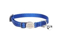 Personalized Anti-lost Adjustable Nylon Cat Name Phone Number Collar With Bell For Pug Chihuahua Yorkshire Terrier,blue A,19-30cm