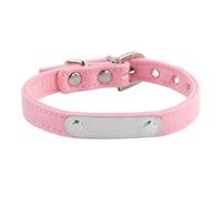 Personalized Anti-lost Soft Velvet Adjustable Cat Collar With ID Name Tag For Small Dogs And Cats,A,S