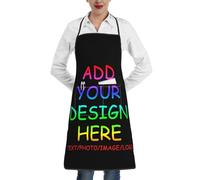 Personalized Aprons For Women Men Custom Kitchen Cooking Apron With Pockets Customized Name Logo Image Grill Chef Apron Gifts