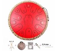 Personalized Artistry: Create Mindful Melodies with Your 13-Inch 15-Note Chakra Rain Drum(Red)