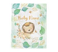 Personalized Baby Blanket for Boys,Crown Baby Lion Blanket,Lion Baby Blanket,Lion Lovey Blanket,Personalized Fleece Blanket,Baby Blanket Custom,Baby Blanket Name,Baby Boy Blanket,Safari Baby Blanket