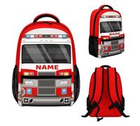 Personalized Backpacks For Kids,Cute truck Backpack For Kids With Custom Names,Monogram Book Bag For Back To School Gifts (01 - Schoolbag)