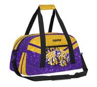 Personalized Bag Dance Bag for Girl, Custom Gym Bag Sport Duffel Bag, Weekender Bags Travel Duffel Bag, Blue Yellow, 18.9"L x 8.7"W x 7"10.6"H