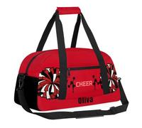 Personalized Bag Dance Bag for Girl, Custom Gym Bag Sport Duffel Bag, Weekender Bags Travel Duffel Bag, Red, 18.9"L x 8.7"W x 7"10.6"H