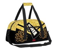 Personalized Bag Dance Bag for Girl, Custom Gym Bag Sport Duffel Bag, Weekender Bags Travel Duffel Bag, Glitter Yellow, 18.9"L x 8.7"W x 7"10.6"H