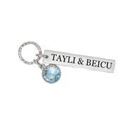 Personalized Bar Pendant, Engraved With Text, Personalised Wedding Bouquet Charm, Custom Engrave Name Date Wedding Bouquet Charms, Gift For The Bride