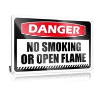 Personalized Bar Signs Danger No Smoking Or Open Flame Tin Sign In Home Bar Signs Beer Tin Signs Vintage Sets(20X30CM)
