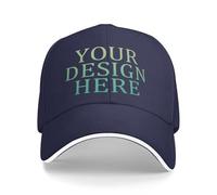 Personalized Baseball Cap - Custom Made Hat. Design Your own hat. Add Logo/Text/Photo. Custom Made hat for Men and Women. Navy