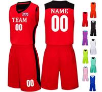 Personalized Basketball Team Jersey Sports Shirt Printed Sleeveless Jerseys Custom Team Name Number Logo for Men Women Youth