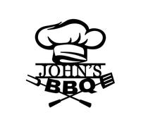 Personalized BBQ Grill Name Metal Sign, Custom Barbecue Grill and Bar Signs, Customisable Iron Steel Plaque for Outdoor Indoor Decoration Dad Father Gift Housewarming Birthday (Style 5)